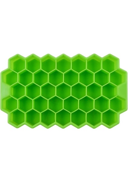 Yeşil-Kapaksız Stil Petek Buz Küpü Tepsileri Çıkarılabilir Kapaklı Silika Jel Buz Küpü Kalıbı Buz Kalıbı Buz Küpü Yapıcı Tepsi Kalıbı Kapaklı Buz Küpü Tepsisi (Yurt Dışından)