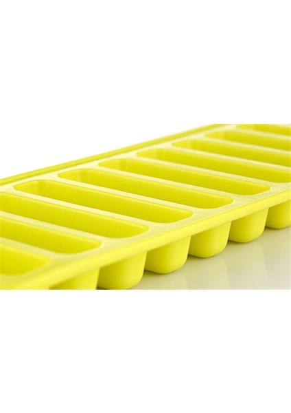 Yeşil Stil 10 Delik Silikon Buz Küpü Kalıpları Uzun Başparmak Çikolata Bar Kalıp Bisküvi Somun Şeker Tepsisi Buz Şeridi Popsicle Kek Dıy Pişirme Araçları (Yurt Dışından)