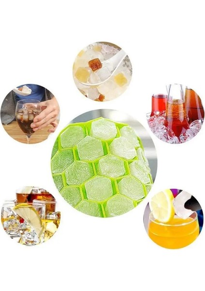 No.6 Tarzı 37 Izgara Silikon Buz Kalıbı Petek Şekli Kalıpları Jöle Puding Çikolata Yapımı Kalıp Yumuşak Katlanabilir Buz Küpü Kek Tepsisi Dıy (Yurt Dışından) fırsatları