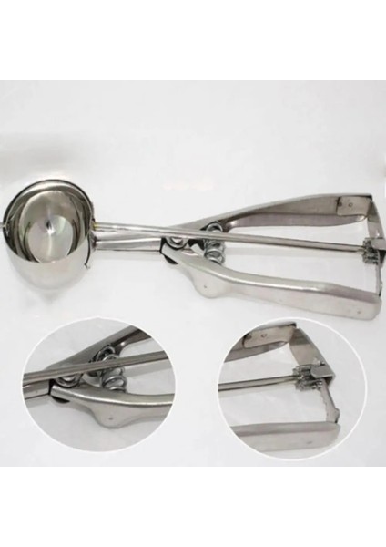 6 cm Tarzı %50 Sıcak Satış Kepçe Cazip Parlak Paslanmaz Çelik Dondurma Kaşığı (Yurt Dışından) modelleri