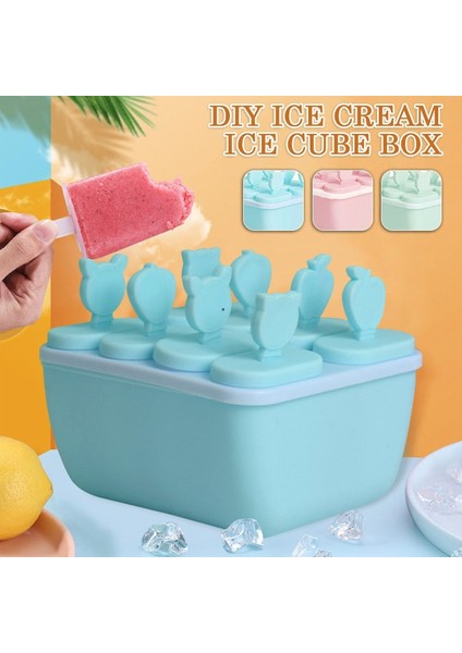 Ben Stil M Beden Yeni 8 Hücre Silikon Kalıpları Dondurma Çikolata Kalıpları Buz Küpü Tepsi Gıda Güvenli Popsicle Maker Dıy Ev Yapımı Dondurucu Buz Lolly Kalıp (Yurt Dışından) fiyatları