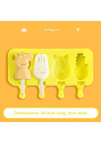 Resim Olarak 10 Tarzı Silikon Karikatür Dondurma Kalıbı Kapaklı Buzlu Şeker Kalıpları Dıy Ev Yapımı Buz Lolly Kalıp Dondurma Buzlu Şeker Buz Pop Maker Kalıp (Yurt Dışından)