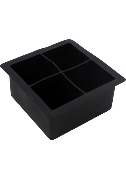 4 Kavite Büyük Buz Küpü Tepsisi Silikon Kalıp Içecek Dondurma Puding Jöle Sabun Kalıp Kalıp Buz Tepsileri Aracı Büyük Boy Yaz Sıcak (Yurt Dışından)