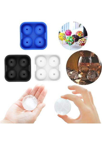 Buz Küpü Tepsileri Silikon Combo Kalıp Phere Kapaklı Buz Topu Makinesi Yeniden Kullanılabilir ve Bpa Içermez (Yurt Dışından)
