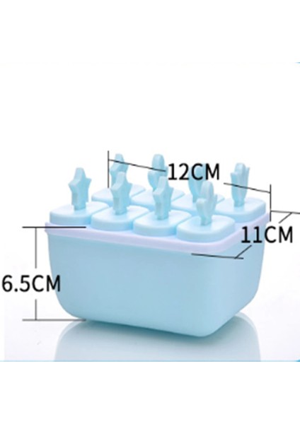Mavi Stil Dondurma Popsicle Kalıpları Küvetler Pişirme Araçları Dikdörtgen Şekilli Yeniden Kullanılabilir Dıy Dondurulmuş Dondurma Pop Pişirme Kalıpları Lolly Kalıp Kalıbı (Yurt Dışından) indirimleri
