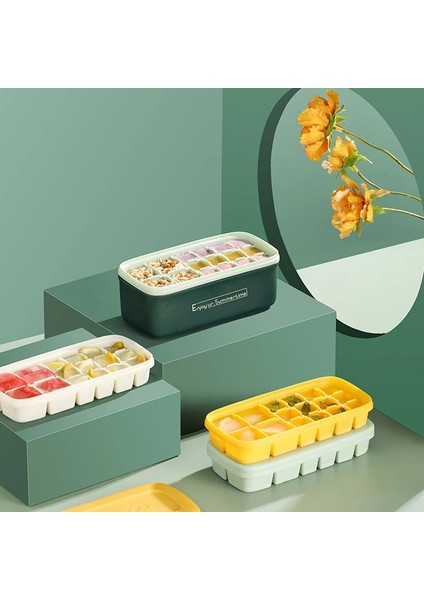 Yeşil Stil Silikon Buz Küpü Yapıcı Formu Buz Şekeri Kek Pudingi Çikolata Kalıpları Kolay Çıkan Kare Şekli Buz Küpü Tepsileri Kalıpları (Yurt Dışından) fiyatları