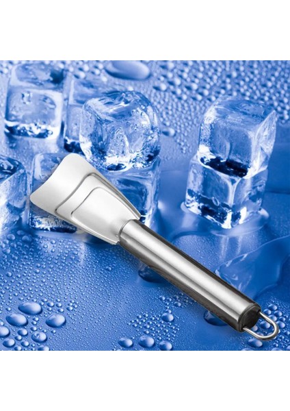 No.1 Tarzı Mutfak Temiz Gadget Buz Çözme Kürek Dondurucu Keskin Buz Kazıyıcı Kürek Kavisli Tasarım Paslanmaz Çelik Buzdolabı Temizleme Aracı (Yurt Dışından)