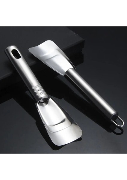 No.1 Tarzı Mutfak Temiz Gadget Buz Çözme Kürek Dondurucu Keskin Buz Kazıyıcı Kürek Kavisli Tasarım Paslanmaz Çelik Buzdolabı Temizleme Aracı (Yurt Dışından)