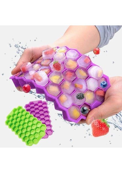 1 Adet Şeffaf Stil 37 Yaratıcı Buz Küpü Petek Tepsisi Silikon Kalıp Dıy Şekli Ray Krem Parti Bar Soğuk Aletler Maker Popsicle Kichen Aksesuarları (Yurt Dışından)