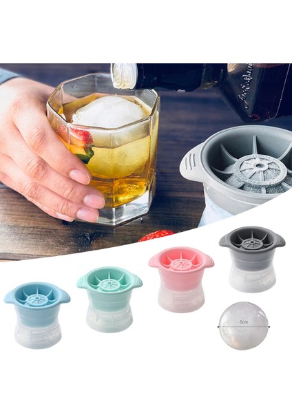 Yeşil Stil O 6cm Sıcak Satış Viski Yuvarlak Buz Hokeyi Kalıp Silikon Küresel Buz Küpü Hokey Makinesi Buz Kutusu Hızlı Dondurucu Buz Kalıp Mutfak Aletleri (Yurt Dışından) modelleri