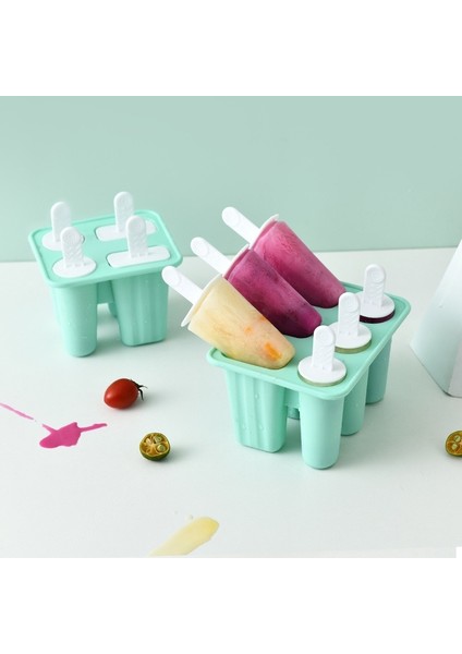 O 41.8X12.9X2.1CM Stili 6 Hücre Silikon Dondurma Kalıbı Popsicle Kalıpları Dıy Ev Yapımı Tatlı Dondurucu Meyve Suyu Yaratıcı Ice Pop Maker Kalıp Sopa ile (Yurt Dışından) fiyatları