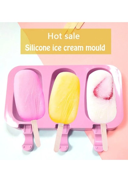 Pembe Kardan Adam Tarzı 1 Takım Dondurma Kalıbı Silikon Mini Sevimli Yuvarlak Buzlu Şeker Buz Topu Jöle Ev Mutfak Dıy Gıda Tatlılar Yeniden Kullanılabilir Silikon Kalıp (Yurt Dışından) modelleri