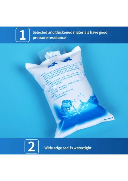 100ML Tarzı 10 Adet Yeniden Kullanılabilir Buz Torbası Su Enjeksiyonu Buzlanma Soğutucu Çanta Ağrı Soğuk Kompres Içecekler Gıdaları Buzdolabında Taze Tutmak Jel Kuru Buz Paketi (Yurt Dışından)