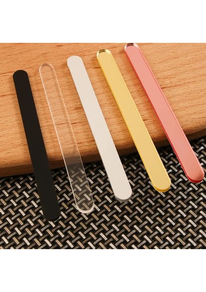 Stili Temizle Akrilik Dondurma Çubukları Dondurma Çubuğu Çocuklar Dıy Dondurma Çubukları El Sanatları Dondurma Çubuğu Kalıp 11.3X1CM (Yurt Dışından)