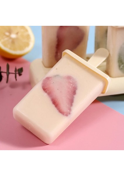 Rastgele 14X8.7X13CM Stili Dondurma Kalıbı Buzlu Şeker Diy Ev Yapımı Dondurma Makinesi Profesyonel Buz Lolly Kalıp Popsicle Kalıpları Tepsi Mutfak Dıy Aksesuarları (Yurt Dışından)