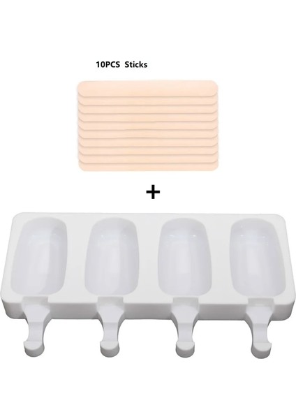 21.5X12.5X2.1CM Stili Mini Dondurma Pişirme Kalıpları Gıda Sınıfı Silikon Popsicle Çikolata Kalıpları Dıy Ice Pops Için Kek Cakesicle Kalıp Temizlemesi Kolay (Yurt Dışından)