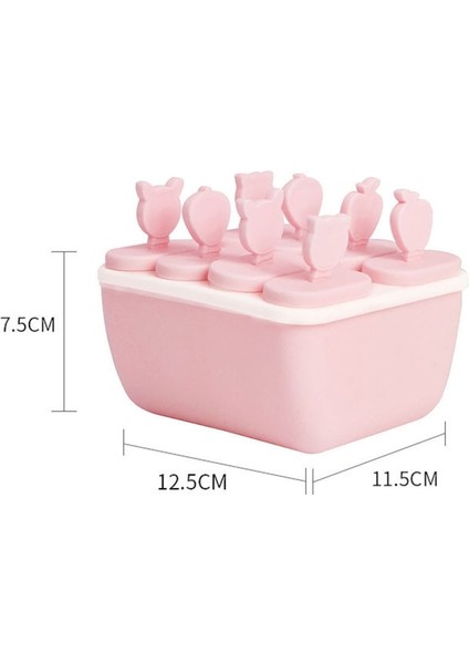 G Tarzı M Beden Yeni 8 Hücre Silikon Kalıpları Dondurma Çikolata Kalıpları Buz Küpü Tepsi Gıda Güvenli Popsicle Maker Dıy Ev Yapımı Dondurucu Buz Lolly Kalıp (Yurt Dışından)