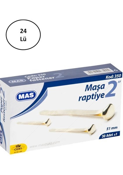 Mas Maşa Raptiye 51 mm No:13 24 Lü