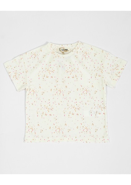 Kız Çocuk Puantiye Desenli T-Shirt Şort Takım