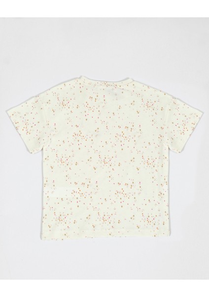 Kız Çocuk Puantiye Desenli T-Shirt Şort Takım