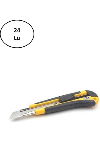 Mas 2750 Kauçuk Gövdeli Maket Bıçağı Büyük 24 Lü
