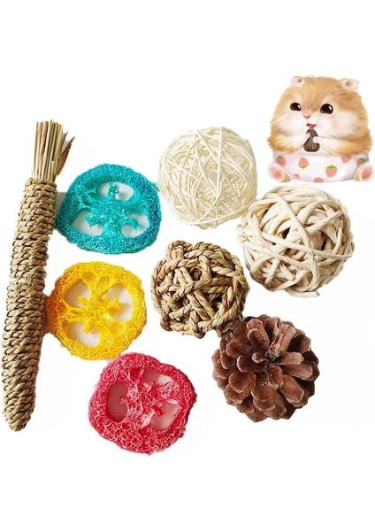 1 Adet Su Sopası Stili Pet Topu Tavşan Oyuncaklar Hamster Lla Bunny Hasır Rattan Dokuma Çiğneme Diş Temizleme Oyuncakları Eğitim Isırma Hamster Aksesuarları (Yurt Dışından) fiyatları