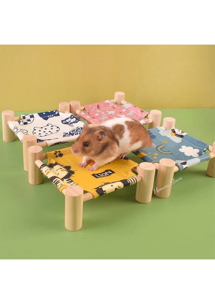 No.1 Tarzı S Beden Hamster Yuva Kobay Hamster Yaz Nefes Ahşap Yatak Lla Tavşan Yuva Pet Gelincik Hamster Aksesuarları Için Kobay Hamak (Yurt Dışından) modelleri
