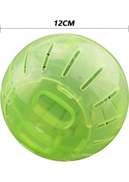 Yeşil Stil 10CM Küçük Hayvan Oyuncak Oyun Evi Egzersiz Oyuncak Renkli Küçük Hamster Aksesuarları Taşınabilir Hamster Plastik Mini Koşu Topu (Yurt Dışından)