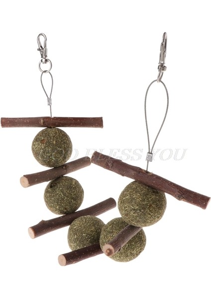 Pet Diş Taşlama Oyuncaklar Hamster Tavşan Ağaç Dalı Çim Topu Asılı Kafes (Yurt Dışından) fırsatları