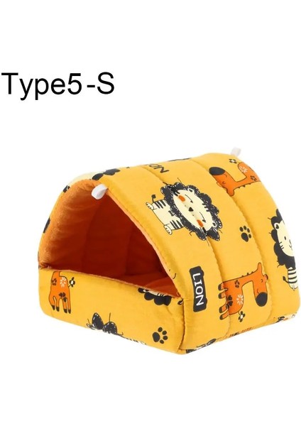 Type5-S Stili Sevimli Küçük Hayvan Hamak Yuva Gelincik Tavşan Kobay Sıçan Hamster Fareler Yumuşak Uyku Yatak Oyuncak Isıtıcı Ev Mağara Evcil Malzemeleri (Yurt Dışından)