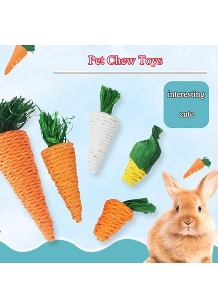 Beyaz Turp Tarzı Hamster Tavşan Çiğneme Oyuncak Isırık Eziyet Diş Oyuncaklar Mısır Havuç Dokuma Topları Diş Temizleme Molar Küçük Hayvan Aksesuarları Tavşan (Yurt Dışından) fiyatları