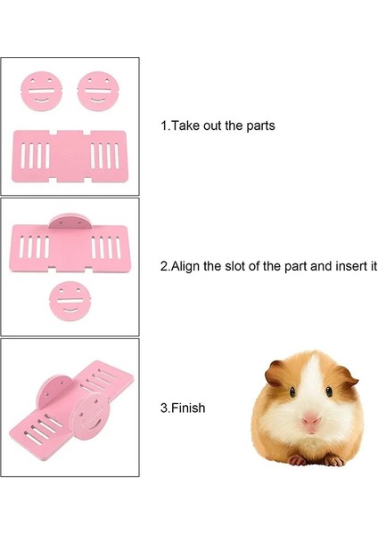 Gökkuşağı Köprüsü-S Stili Beyaz Pet Hamster Oyuncaklar Ahşap Gökkuşağı Köprüsü Tahterevalli Salıncak Oyuncaklar Küçük Hayvan Aktivite Tırmanma Oyuncak Dıy Hamster Kafesi Aksesuarları (Yurt Dışından) fırsatları