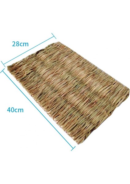 Ahşap Renk1 Stili Moda Sevimli Çim Dokuma Gine Domuzu Tavşan Hamster Yatak Mat Saman Yuva Kafesi Pet Chew Oyuncak Pad Pet Kafesleri Ürünleri Aksesuarları (Yurt Dışından) indirimleri