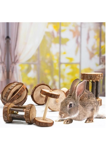 No.7 Tarzı S Beden Ahşap Pet Hamster Oyuncaklar Çam Dumbells Unicycle Bell Rulo Çiğneme Oyuncaklar Hamster Tavşanlar Için Toplar Sıçanlar Köpek Kedileroyuncak Molars Malzemeleri (Yurt Dışından) fiyatları