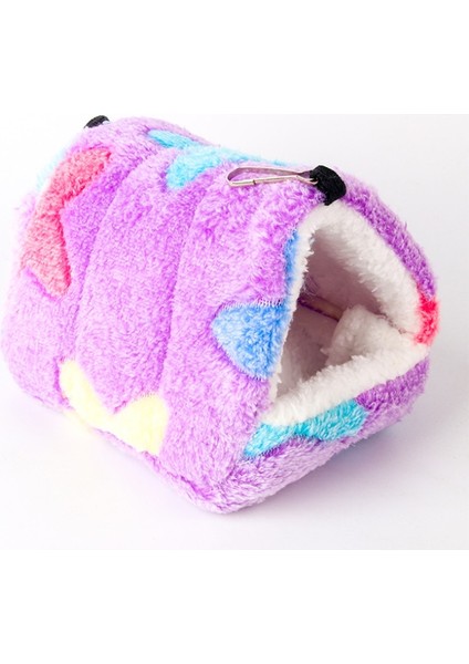 Yıldız Mor Stili M14X12 Küçük Hayvan Yatak Evi Yumuşak Sıcak Gine Domuzu Hamster Kirpi Tavşan Sıçan Mat Evcil Hayvan Yatakları Yuva Evi Mağara Hamster Aksesuarları (Yurt Dışından)