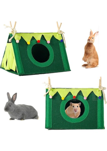 C Stili 37X25X21CM Tavşan Yuvası Hamster Köşe Ev Çadır Sincap Küçük Tavşan Kobay Hideout Nest Pet Köşe Kafes Aksesuarı (Yurt Dışından) fiyatları