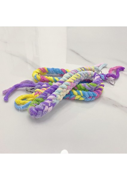 Rastgele 1 Adet Tarzı 60CM Küçük Pet Emekleme Oyuncak Hamster Halat Kobay Oyuncaklar Salıncak Papağan Renk Tırmanma Halatı Şeker Kayma Hamak Aksesuarları (Yurt Dışından)