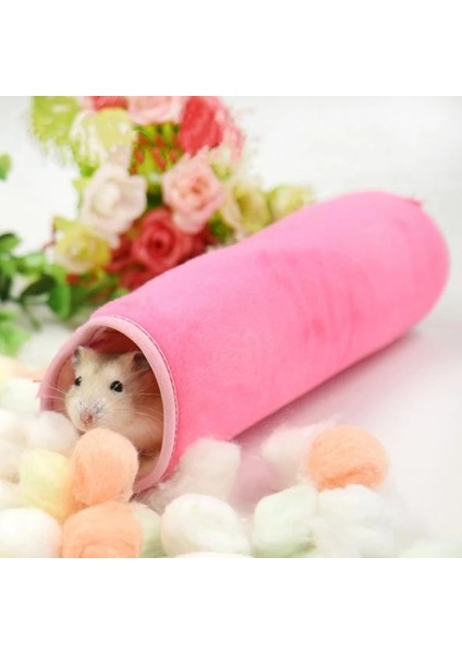 Uzun Pembe Tarzı Hamster Asılı Ev Hamak Pamuk Kafes Uyku Yuvası Pet Yatak Sıçan Hamster Oyuncaklar Kafes Salıncak Küçük Pet Hamster Aksesuarları (Yurt Dışından) indirimleri