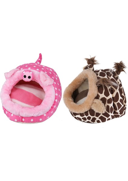 Domuz Stili S 19X17X13CM Yumuşak Evcil Hayvan Evi Kobaylar Hamak Hamster Aksesuarları Zürafa Kirpi Tavşanlar Hollandalı Sıçanlar Yuva Mini Yatak Sıcak Küçük Evcil Hayvanlar Yatak (Yurt Dışından)