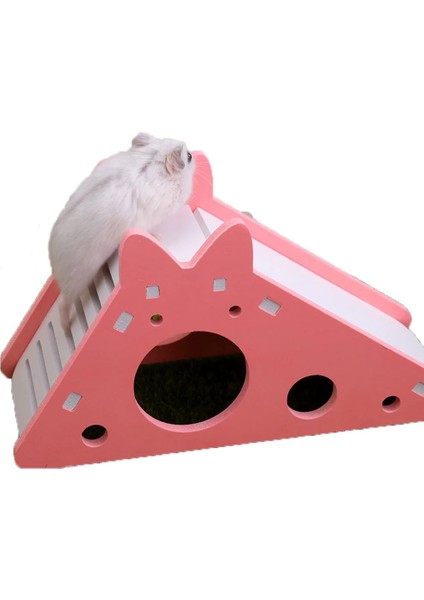 Açık Sarı Stil Hamster Oyuncak Kafes Hideout Slayt Oyuncak Küçük Hayvan Egzersiz Gine Domuzu Hamster Aksesuarları Için Merdiven Slayt ile Nefes Alabilir Ev (Yurt Dışından) modelleri