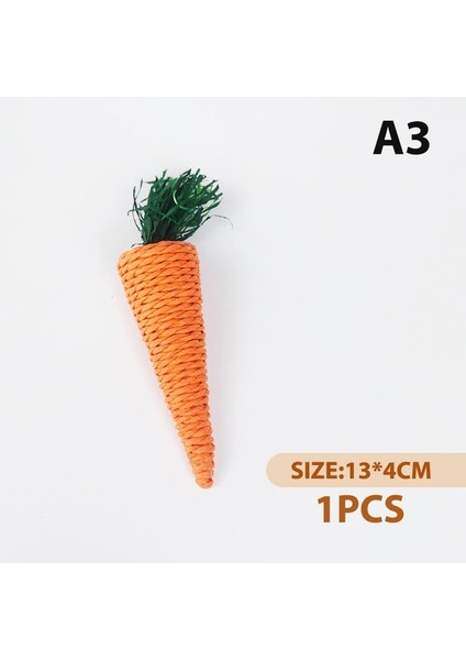 A3-1pc Tarzı Hamster Tavşan Çiğneme Oyuncak Isırık Eziyet Diş Oyuncakları Mısır Havuç Dokuma Topları Diş Temizleme Turp Molar Oyuncaklar Pet Malzemeleri 1 Adet (Yurt Dışından)