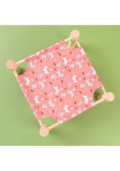 No.5 Tarzı M Beden Hamster Yuva Kobay Hamster Yaz Nefes Ahşap Yatak Lla Tavşan Yuva Pet Gelincik Hamster Aksesuarları Için Kobay Hamak (Yurt Dışından)