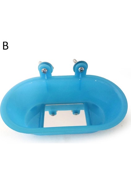 B Tarzı Plastik Kuş Su Banyosu Kutusu Küvet Papağan Parakeet Lovebird Kuş Pet Kafes Asılı Kase Parakeet Birdbath Papağan Banyosu Duş (Yurt Dışından)