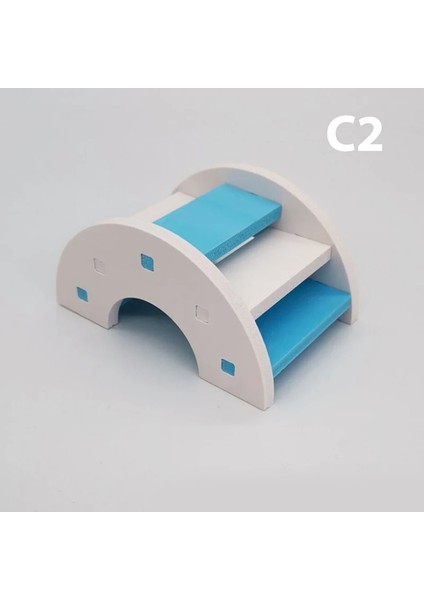 C2 Stili 1 Adet Hamster Oyuncaklar Ahşap Gökkuşağı Köprüsü Tahterevalli Salıncak Oyuncaklar Küçük Hayvan Aktivite Tırmanma Oyuncak Dıy Hamster Kafesi Aksesuarları (Yurt Dışından)