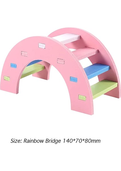 K 14X7X8CM Stili Sevimli Mini Ahşap Hamster Evi Merdiven Llas Küçük Evcil Hayvanlar Için Kobay Yuva Yatağı Küçük Evcil Hayvanlar Kafes Oyuncaklar Hamster Aksesuarları (Yurt Dışından)