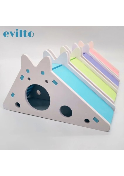 Mor Tarzı 1 Adet Hamster Kafesi Oyuncaklar Küçük Hayvan Hamster Yuva Pet Kirpi Kale Oyuncak Merdiven Slayt ile Gine Domuzu Hamster Aksesuarları (Yurt Dışından) fiyatları