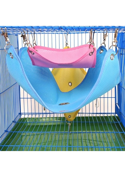 Mavi Stil M Beden Pet Hamster Hamak Yaz Nefes Örgü Yatak Lla Gine Tavşanı Samll Evcil Hayvanlar Salıncak Oyuncaklar Yavru Kedi Hommock Hamster Evi (Yurt Dışından)