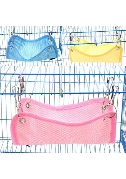 Mavi Stil M Beden Pet Hamster Hamak Yaz Nefes Örgü Yatak Lla Gine Tavşanı Samll Evcil Hayvanlar Salıncak Oyuncaklar Yavru Kedi Hommock Hamster Evi (Yurt Dışından)