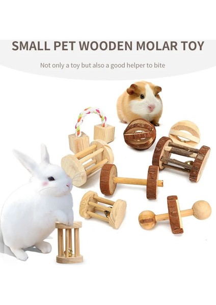 No.3 Tarzı Sevimli Doğal Ahşap Tavşanlar Oyuncaklar Çam Dumbells Unicycle Çan Rulo Çiğneme Oyuncaklar Gine Domuzları Için Sıçan Küçük Pet Azı Dişleri Malzemeleri (Yurt Dışından) fırsatları