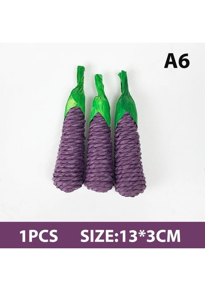 A6-1pc Tarzı Hamster Tavşan Çiğneme Oyuncak Isırık Eziyet Diş Oyuncakları Mısır Havuç Dokuma Topları Diş Temizleme Turp Molar Oyuncaklar Pet Malzemeleri 1 Adet (Yurt Dışından)